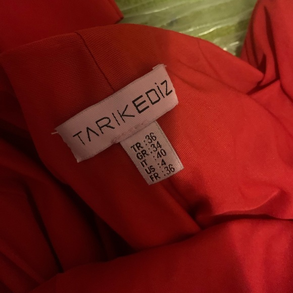 Tarik Ediz special order gown red 4 nwt - Picture 8 of 12